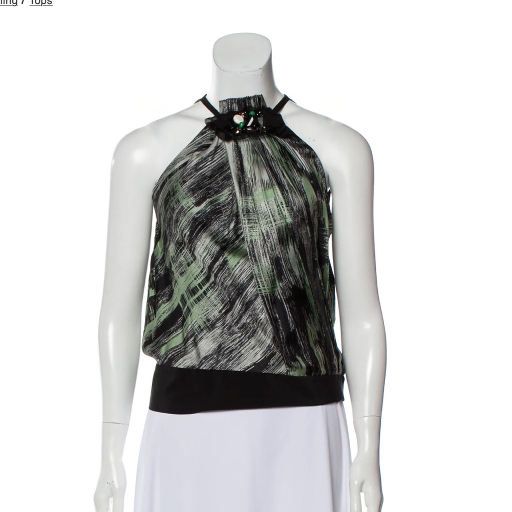 ROBERT RODRIGUEZ Silk Printed Crop